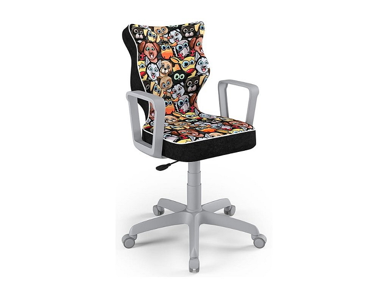 Židle Norm pro děti a mládež na kolečkách s područkami