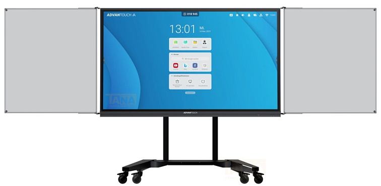 Mobilní interaktivní dotykový displej ADVANTouch s 2 křídly (75" / 86")