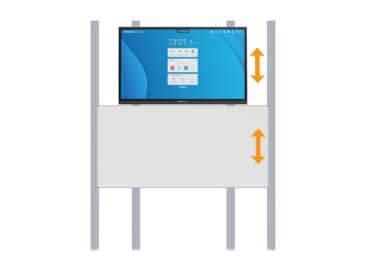 Interaktivní sestava dotykového displeje ADVANTouch a plošné tabule