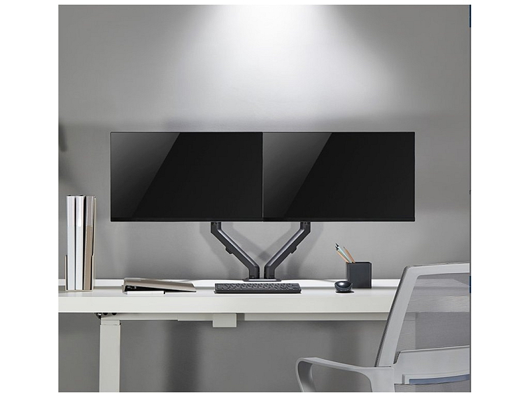Nastavitelný stolní držák pro dva monitory PC (17"-27")