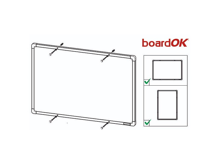 Korková nástěnka s barevným rámem
