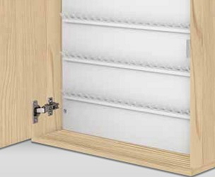 Laminovaná skříňka na klíče