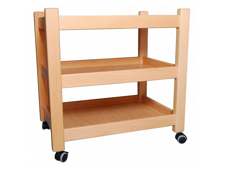 Mobilní servírovací vozíček, 75x75x50 cm