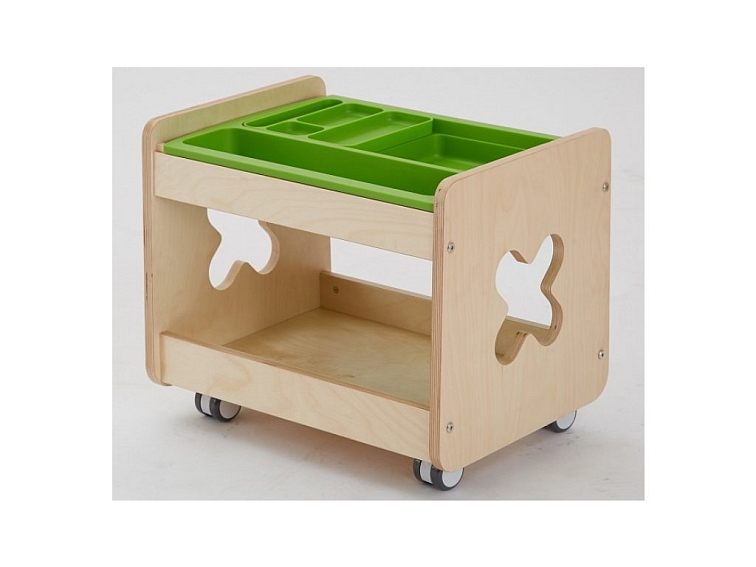 Mobilní vozíček s omyvatelným pořadačem 50,5 x 42 x 36 cm