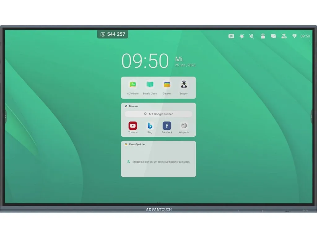 Mobilní interaktivní dotykový displej ADVANTouch s 2 křídly (75" / 86")