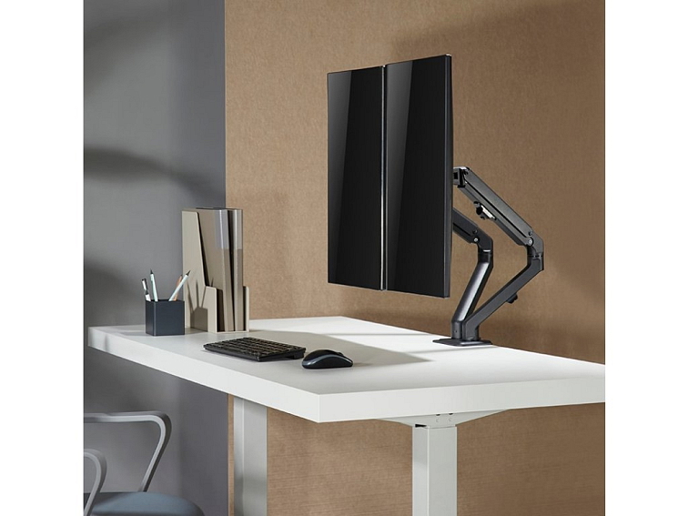 Nastavitelný stolní držák pro dva monitory PC (17"-27")