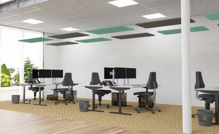 Akustické designové stropní panely Smit Visual Pet 18 mm