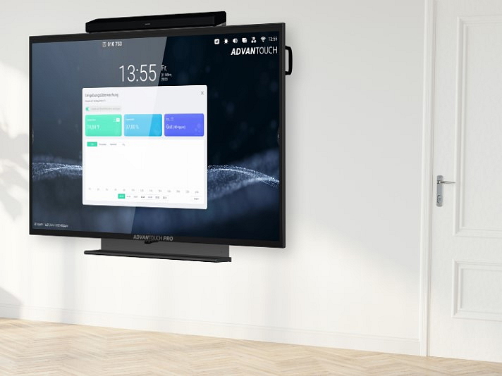 Elektrická zdvihací stěna pro interaktivní displeje ADVANTouch eQ Lift Wall