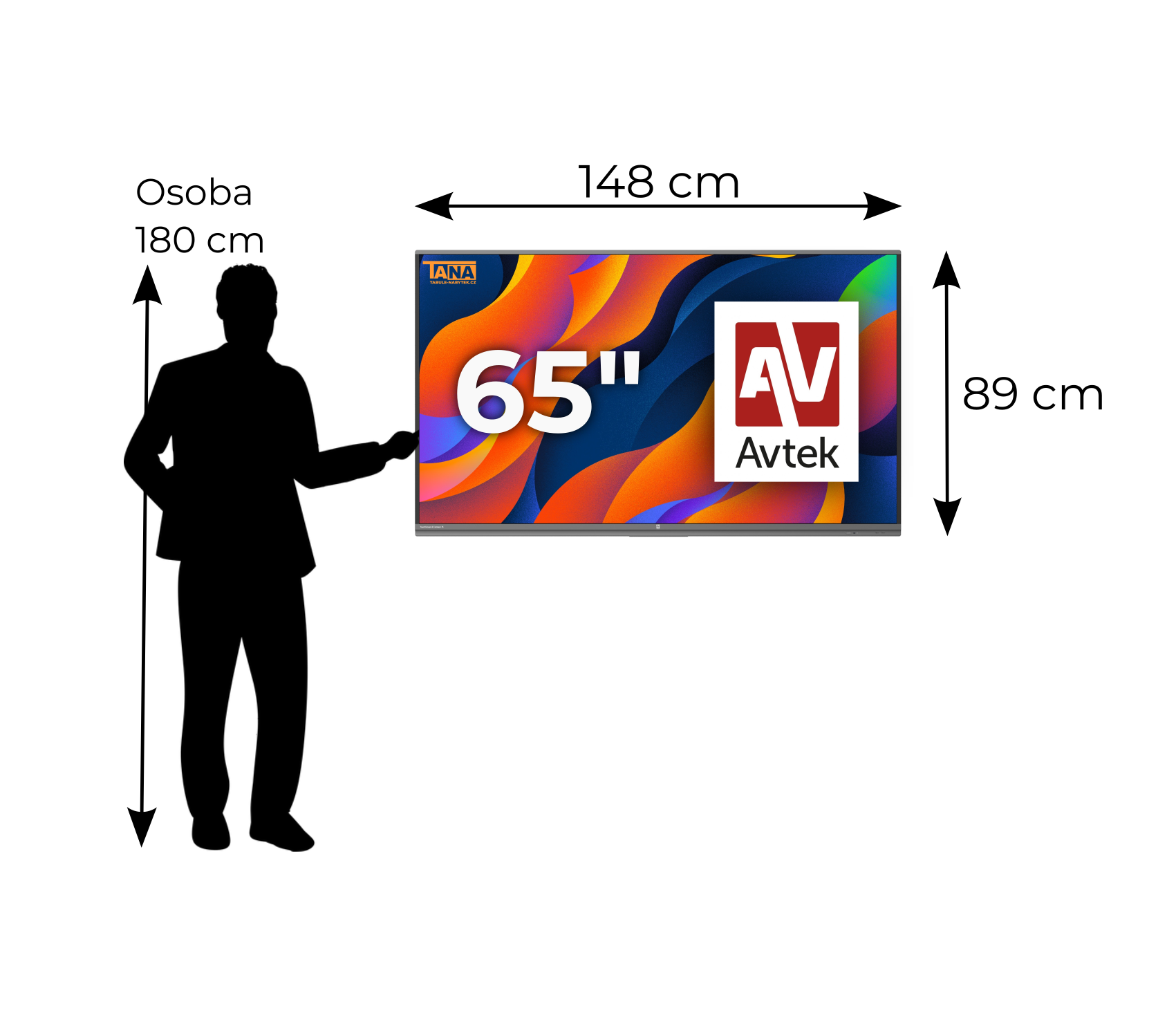 Interaktivní dotykový displej Avtek 7 Lite 65"