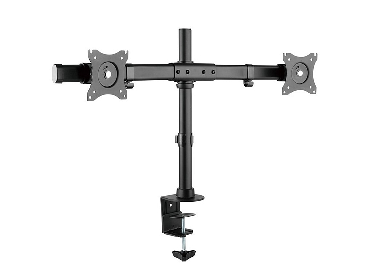 Nastavitelný stolní držák pro dva monitory PC (15"-27")