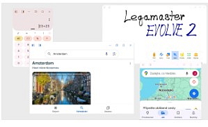 Dotykový displej Legamaster na pylonech s křídly (75" / 86")