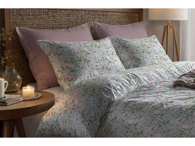Krepové povlečení Růžové okouzlení