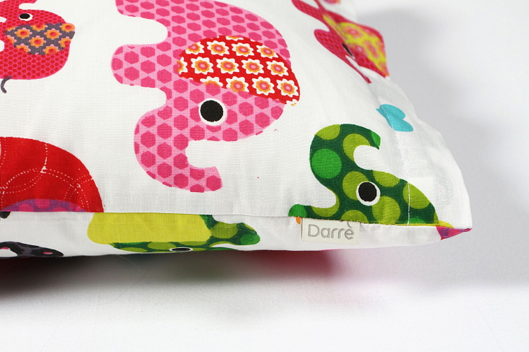 Bavlněné povlečení do postýlky Sloni růžový