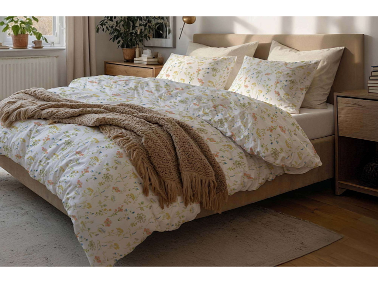 Bavlněné povlečení Jarní louka - drobná