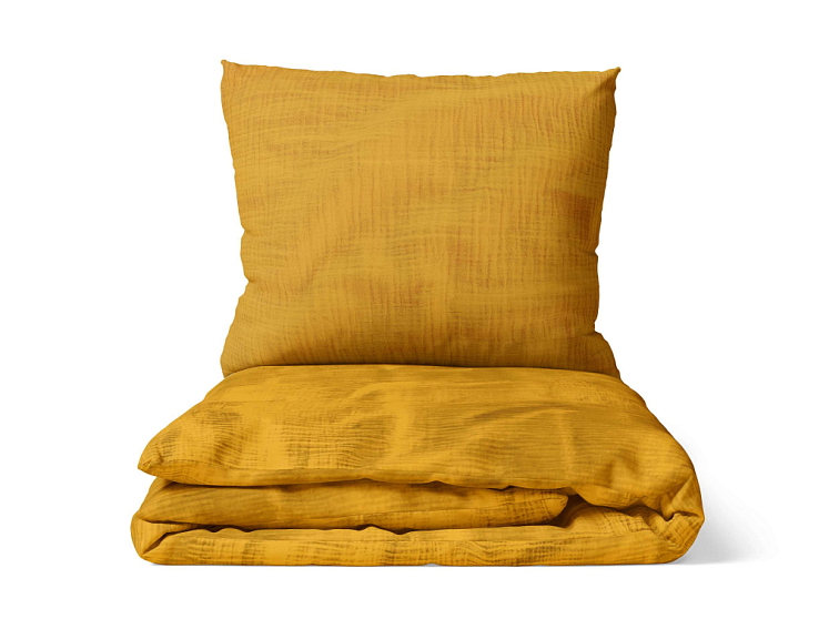 Mušelínové povlečení Mustard - 2. jakost