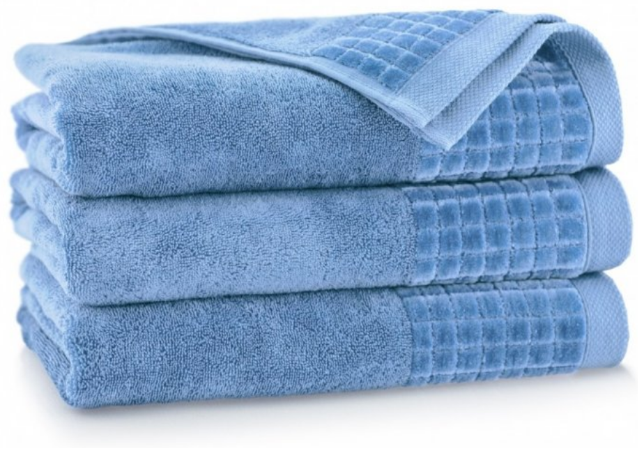 Egyptská bavlna ručníky a osuška Saveli - středně modrá