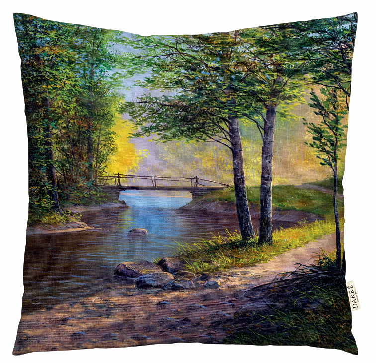 Dekorační povlak na polštářek Lávka nad vodou