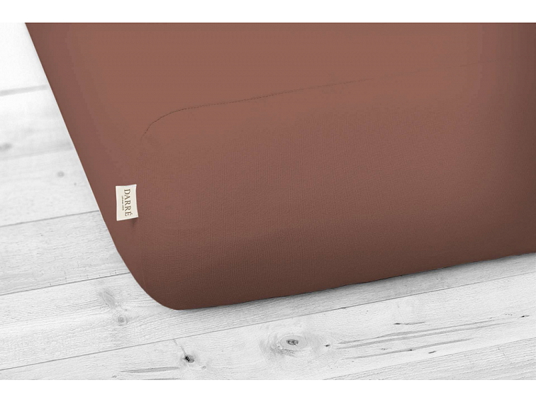 Jersey prostěradlo - new collection terakotové na výšku matrace do 20 cm