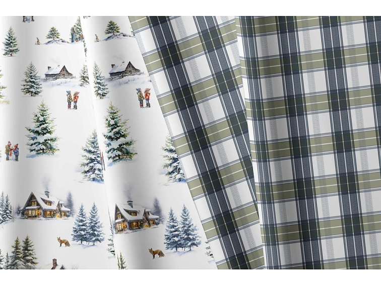 Bavlněné povlečení Vánoce na horách