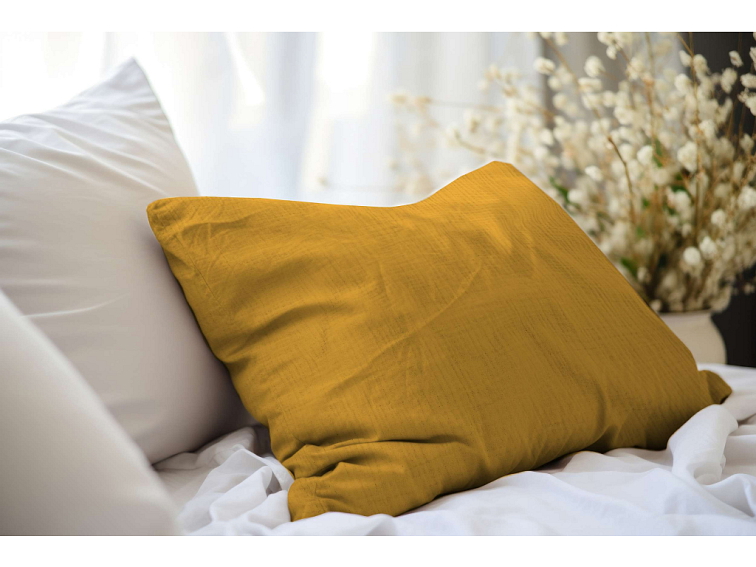 Mušelínové povlečení Mustard - 2. jakost