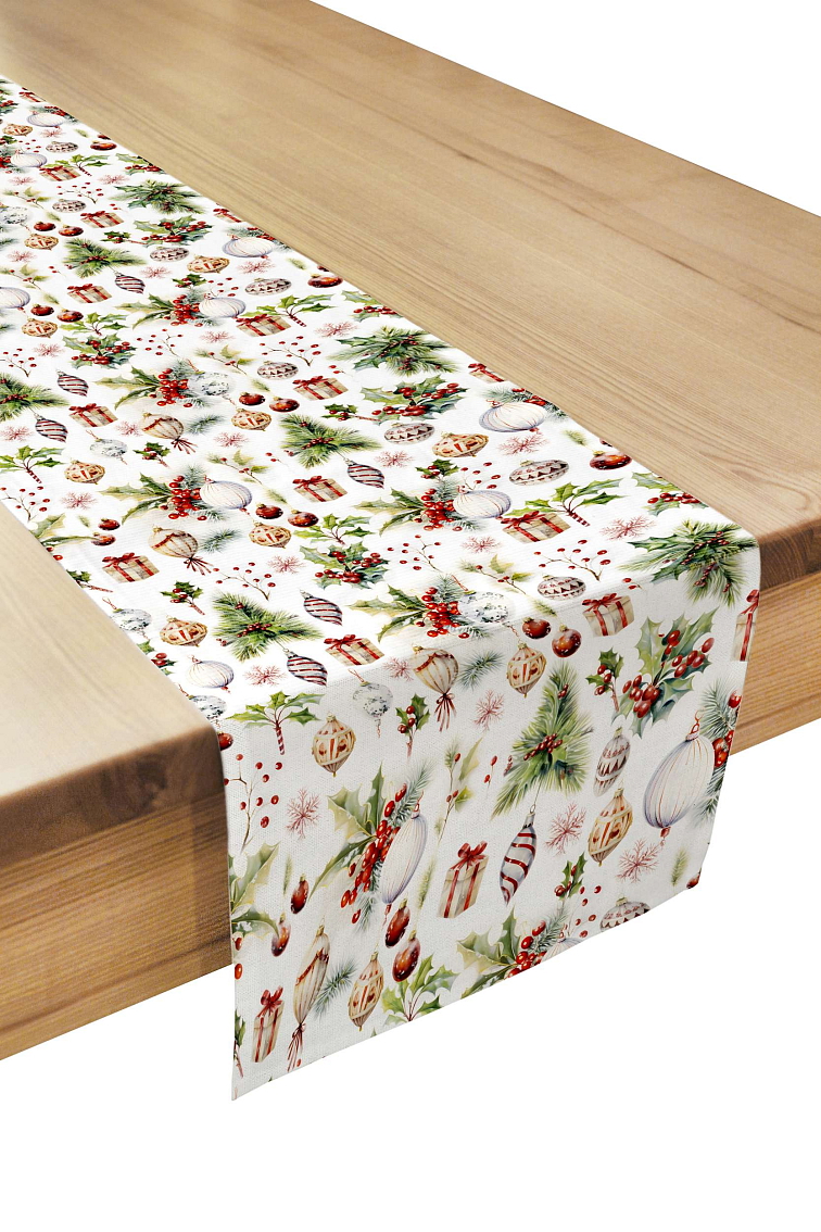 Bavlněný běhoun Veselé Vánoce