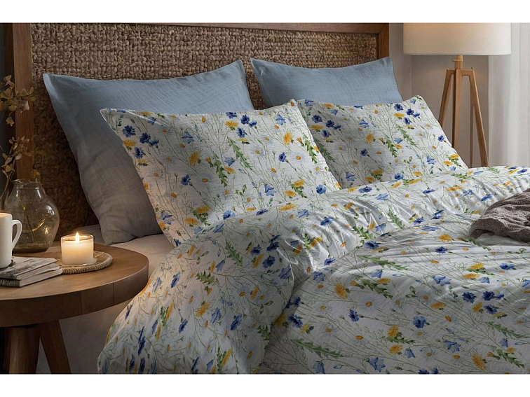 Krepové návliečky Rozkvetlé kvítí