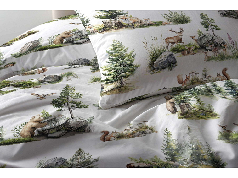 Bavlněné povlečení Zvířátka v divočině