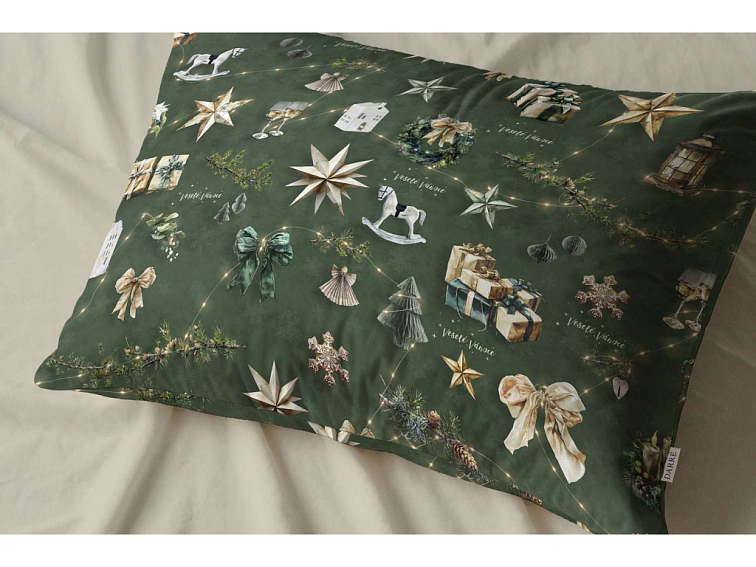 Bavlněné povlečení Kouzlo Vánoc - zelené