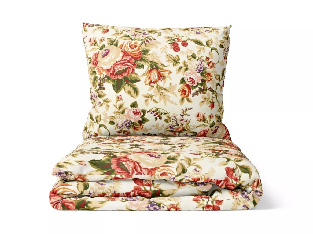 Krepové povlečení Roselli béžové