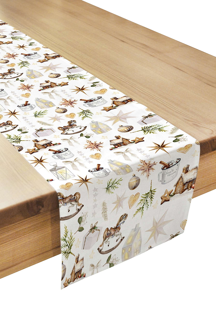 Bavlněný běhoun Vánoční koník