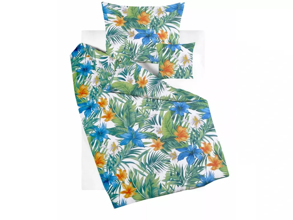 Bavlněné povlečení Tropical - modré