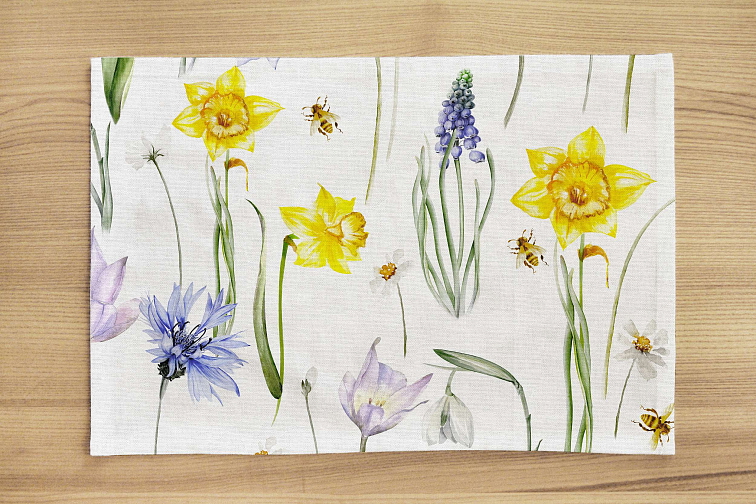 Bavlněné prostírání na stůl Jarní kvítí