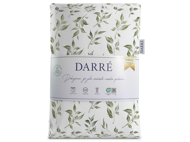 Bavlnené obliečky Ozveny listov lesnej zelenej - duo