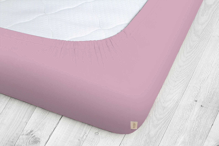 Jersey prostěradlo - new collection retro růžové na výšku matrace do 20 cm