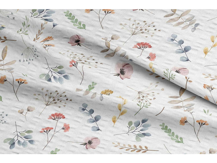 Krepové povlečení Barevný kvítek