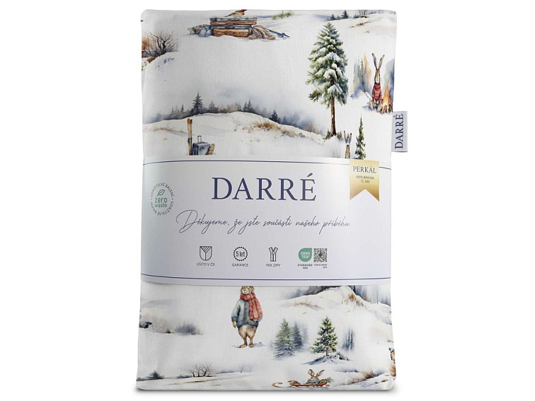 Bavlněné povlečení Vánoční zajíčci