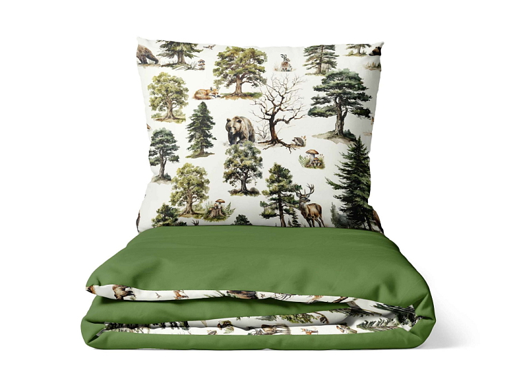 Bavlněné povlečení Lesní říše - duo