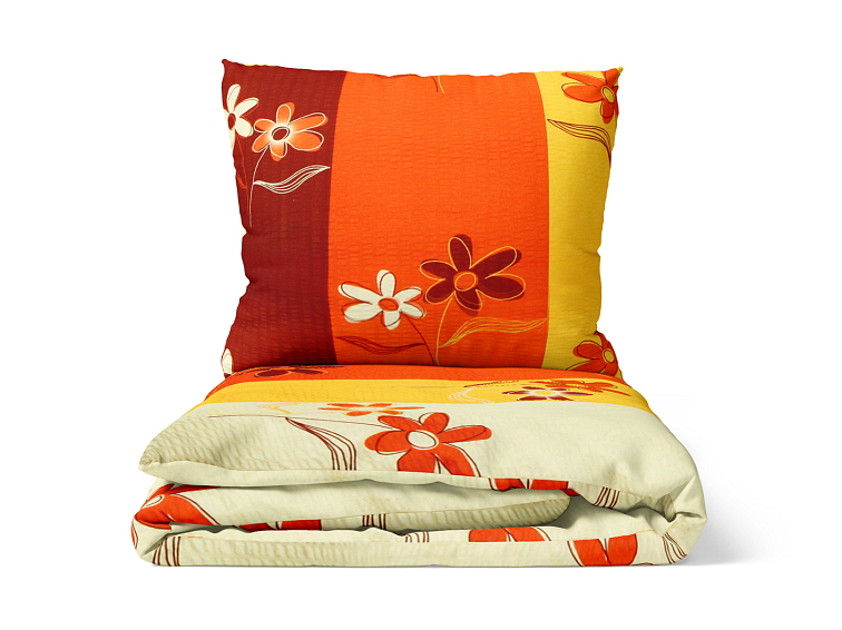 Krepové povlečení Cianti oranžové