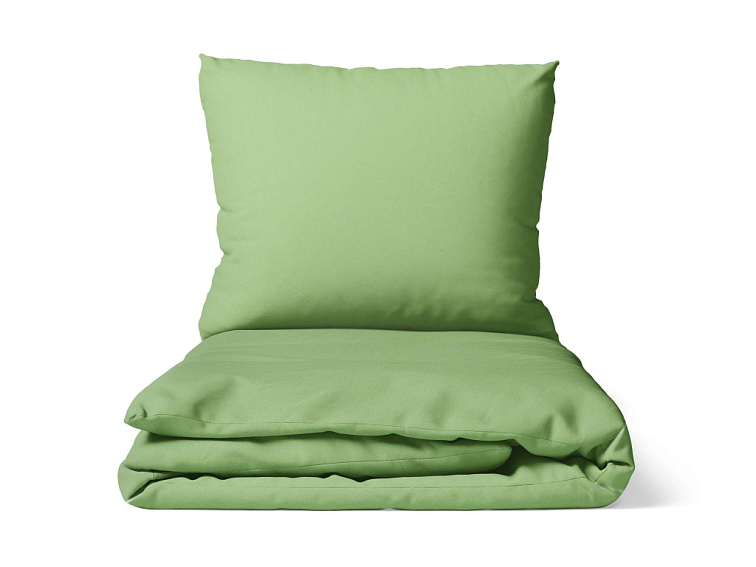 Bavlněné povlečení Jednobarevné - středně zelené