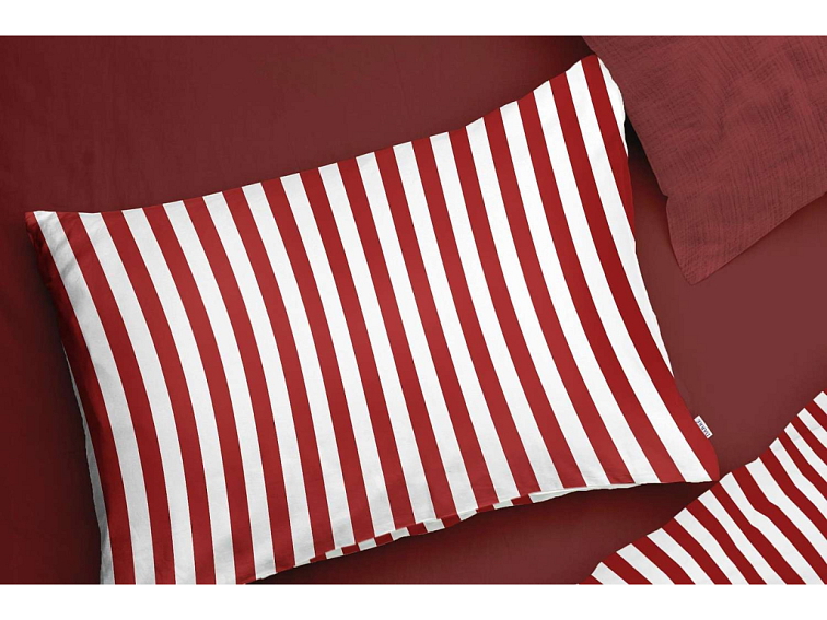 Bavlněné povlečení Proužek - červené