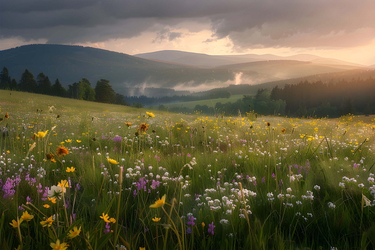 Pohankový meditační sedák Horská louka od Darré