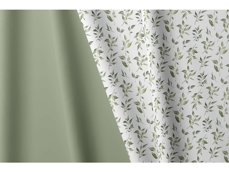 Bavlnené obliečky Ozveny listov lesnej zelenej - duo