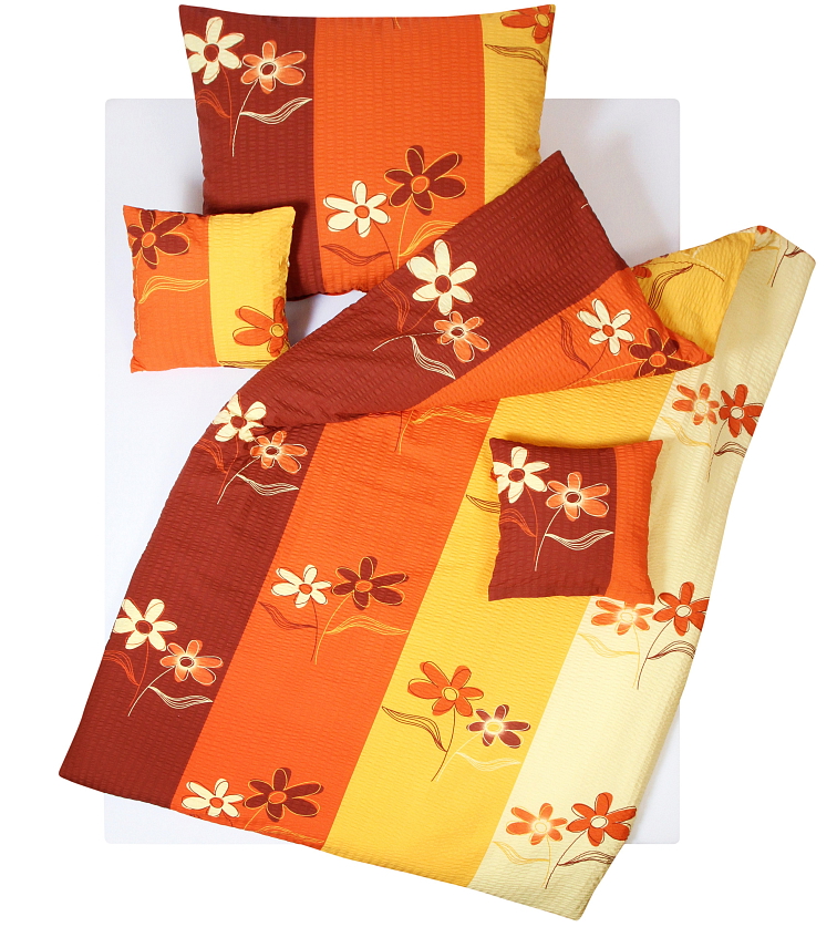 Krepové povlečení Cianti oranžové