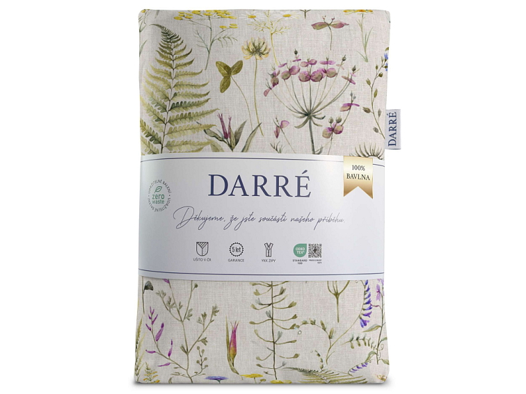 Bavlněné povlečení Dotek přírody 2 - natural od Darré