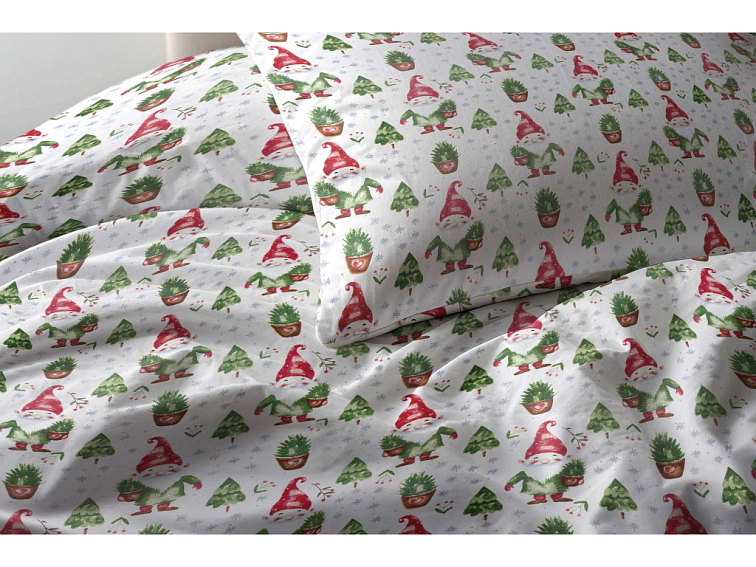 Bavlněné povlečení Vánoční skřítek
