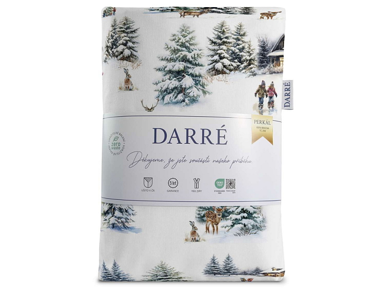 Bavlněné povlečení Vánoce na horách