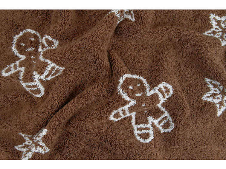 Ručníky a osuška Vánoční perníčky - hnědá