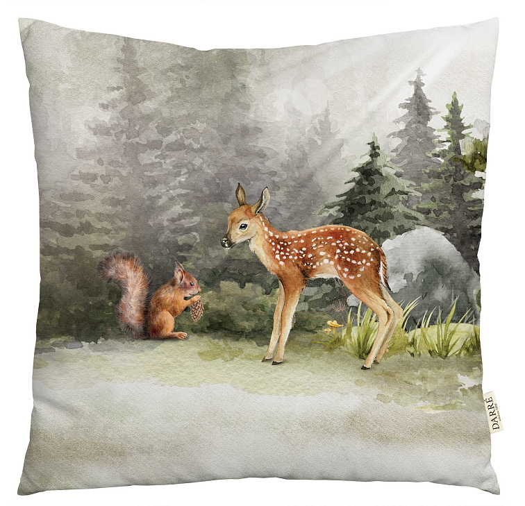 Dekorační povlak na polštářek Lesní přátelé