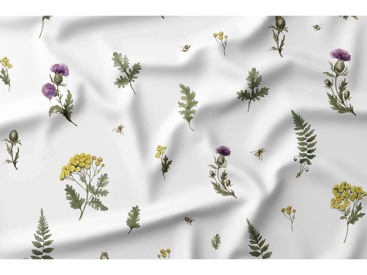 Bavlnené obliečky Vôňa vidieka - biele