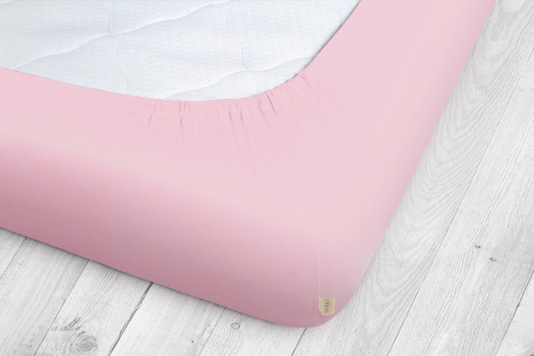 Jersey prostěradlo starorůžové na výšku matrace do 20 cm